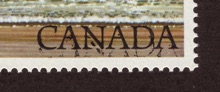 canada726ii black print doubled stamp